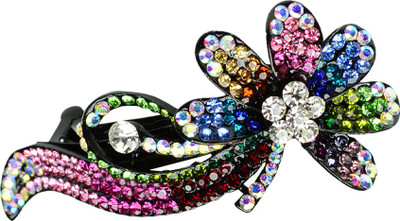 

Glitters Online Multi Colour American Diamond Hair Clip(White)
