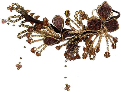 

AmberRoze Floral Hair Clip(Brown)