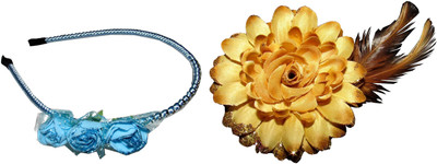 

Juhi Floral Hairband with Tic-Tac Hair Accessory Set(Multicolor)