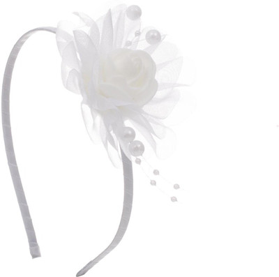 

Adorelabel Pearl Flower Bunch for Girls Hair Band(White)