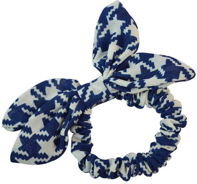 

Sarah Geometric Print Rubber Band(Blue)