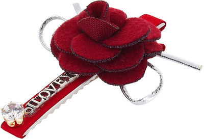 

Fayon Party Style Diva Maroon Rose Maroon Hair Pin(Maroon)