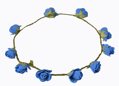 

Loops n knots tiara Head Band(Blue)