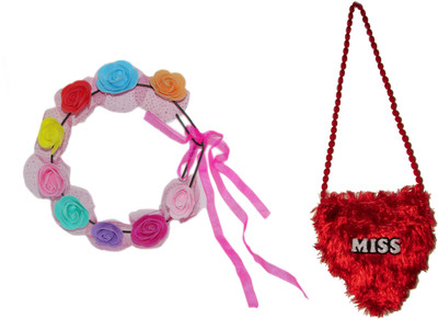 

GD Tiara with Sling Bag Hair Accessory Set(Multicolor)