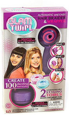 

Kartsasta Glam Twirl - Easy & Automatic Hair Braider and Hair Wrap Styling Tool Hair Accessory Set(Multicolor)
