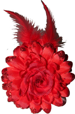 

GD Big Red Floral Tic Tac Clip(Red)