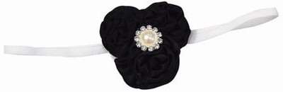 

Pinkblueindia Newborn Flowers with Soft Elastic Laces Head Band(Black)