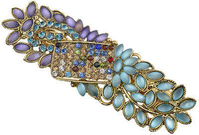 

Taj Pearl Designer Hair Clip(Gold)