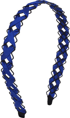 

Fayon Fashion Statement Navy Cress Cross Hair Band(Blue)