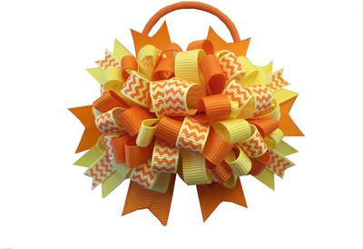 

Angel Closet Ribbon Puff Rubber Band(Orange)