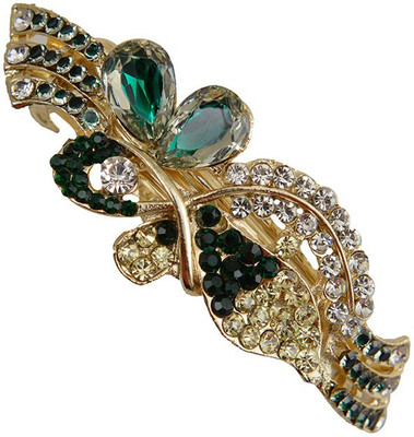 

Taj Pearl Designer Hair Clip(Gold)