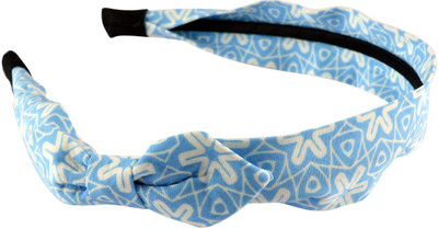 Sarah Floral Bow Hair Band(Blue)