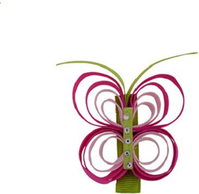 Angel Closet Butterfly Shaped Hair Clip(Purple)