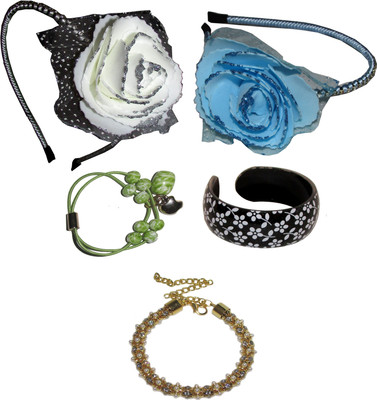 

Yashasvi Floral Style Hair band Hair Accessory Set(Multicolor)