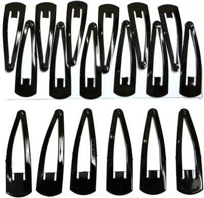 

Chanderkash Regular Metallic Tic Tac Clip Hair Accessory Set Hair Clip(Black)