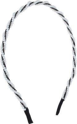 

Fayon Fashion Statement White Beaded Hair Band(White)