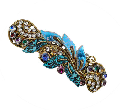 

Taj Pearl Designer Hair Clip(Gold)