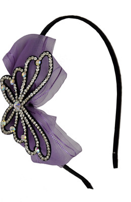 

Itz About U Butterfly With Bow Hair Band(Purple, Black)