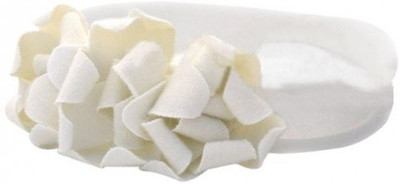 

NeedyBee Soft Cotton with Flower Bunch Head Band(White)