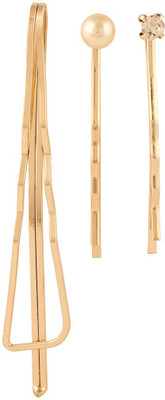 

Jazz Jewellery Toned Stone Hair Pin(Gold)