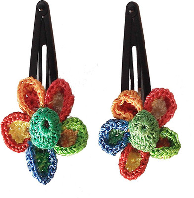 

Samoolam Muticoloured little petal Tic-Tac Hair Clips Hair Clip(Multicolor)