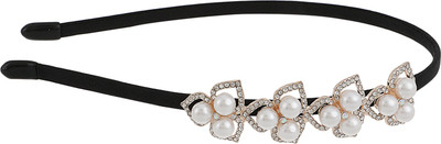 

Mansiyaorange Latest wedding fashionable Trendy wedding collection Hair Band(Gold)