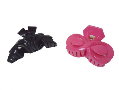 

Modish Look Combo Of Two Black And Pink Clutcher For Women Hair Claw(Black, Pink)