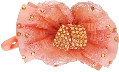 

Vama Fashions Indo Western Wedding Bridal Party Wear Banana Clip(Orange)