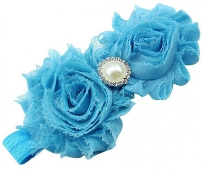 

NeedyBee Newborn Soft Lace Head Band(Blue)