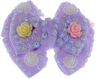 

The Ethnic Wears Handcrafted Hair Clip(Purple)