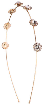 20 Dresses Embedded In Diamonds Hair Band(Gold)