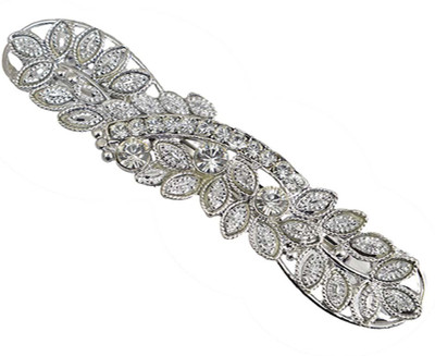

Taj Pearl Designer Hair Clip(Silver)