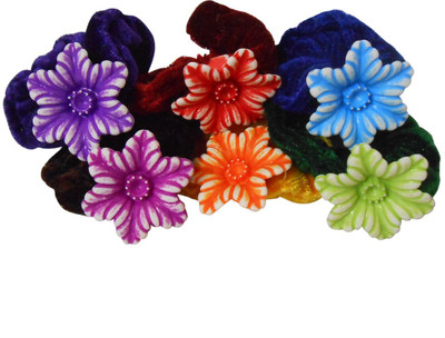 

Adbeni Colourful Flower Hair Rubber Bands Good Choice Rubber Band(Multicolor)