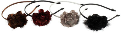 

Muchmore Exclusive Dark Color Combo Of 4 Hair Band For Girls & Kids Hair Band(Multicolor)