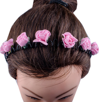 

Majik Rose Flower Soft & Comfortable Headband Hair Clip(Multicolor)