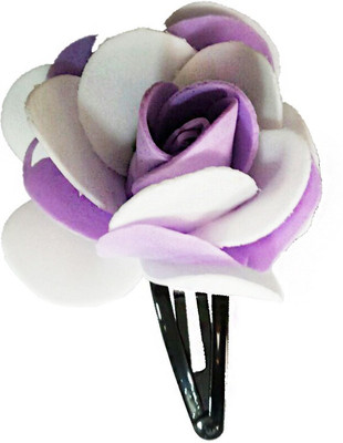 

OPC Beautiful Floral Hair Accessory Tic Tac Clip(Purple, White)