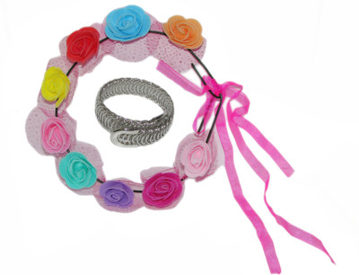 

GD Multi Color Tiara with Bracelet Hair Accessory Set(Multicolor)