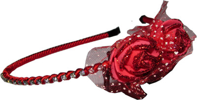 

GD Christmas Combo Red Floral Hairband Hair Accessory Set(Red)