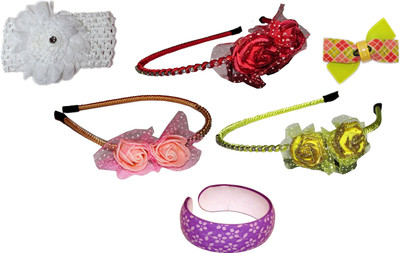 

Yashasvi Floral Style Hair band Hair Accessory Set(Multicolor)