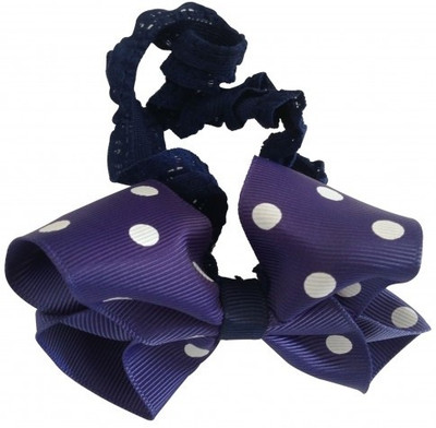 

NeedyBee Soft Lace Head Band(Purple, White)