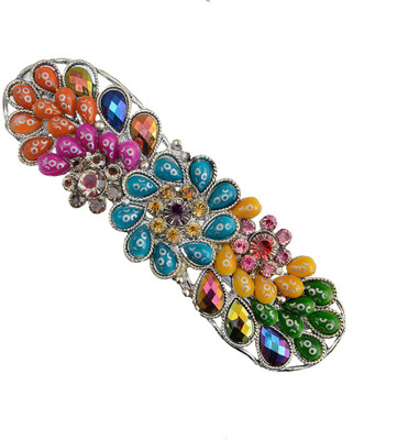 

Taj Pearl Designer Hair Clip(Silver)