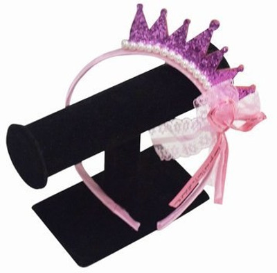 

Pinkblueindia Net Ribbon Bow and Crown Head Band(Purple)