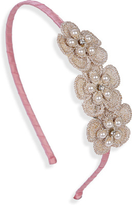 

Blueberry Crochet Floral Hair Band(Beige)