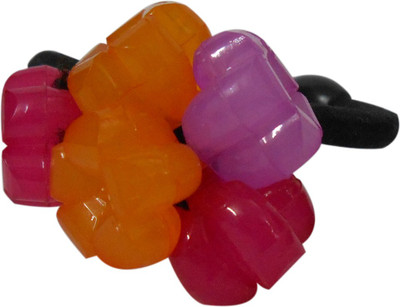 

Adbeni Colourful Flower Black Nylon Coated Good Choice Rubber Band(Multicolor)