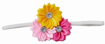 

Pinkblueindia Toddler Girl Three Flower with Diamond Head Band(Multicolor)