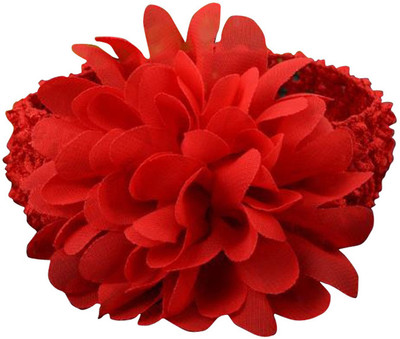

AkinosKIDS Flower Handmade Crochet Lace Head Band(Red)