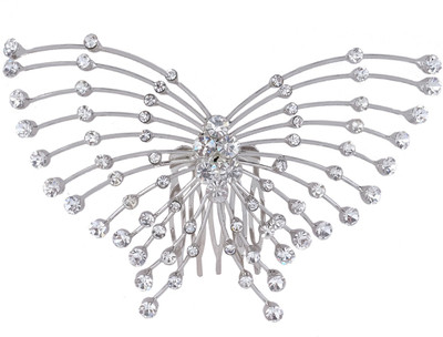 

Super Drool Glitter and Glamour Studded Hair Clip(Silver)