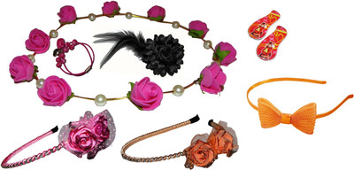 

Pankh Floral Hairbands Hair Accessory Set(Multicolor)