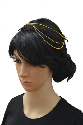 

Shopaholic Fashion Designer Hair Chain(Gold)