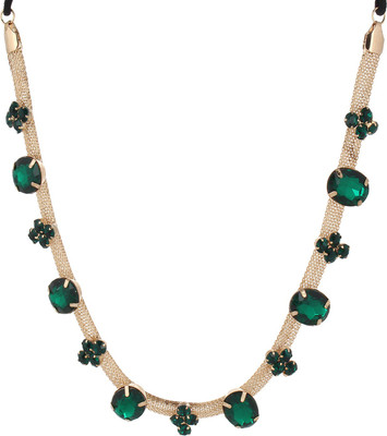 

Fayon Rhinestone Hair Chain(Green)